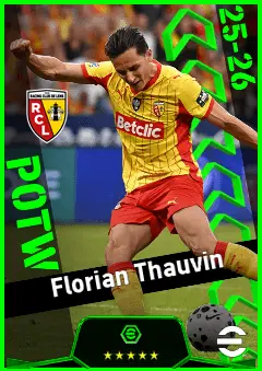 Florian Thauvin eFootball 2026 player card, 93 OVR SS