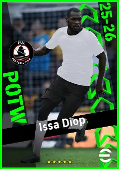 Issa Diop eFootball 2026 player card, 93 OVR CB
