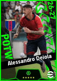 Alessandro Deiola eFootball 2026 player card, 92 OVR CB