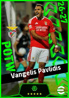 Vangelis Pavlidis eFootball 2026 player card, 94 OVR CF
