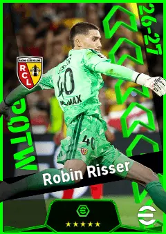 Robin Risser eFootball 2026 player card, 93 OVR GK