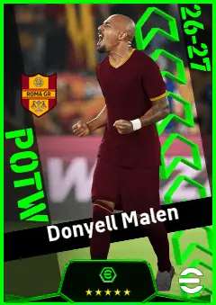 Donyell Malen eFootball 2026 player card, 94 OVR CF