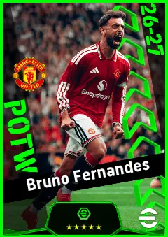 Bruno Fernandes eFootball 2026 player card, 96 OVR AMF