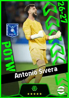 Antonio Sivera eFootball 2026 player card, 93 OVR GK