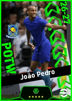 João Pedro eFootball 2026 player card, 94 OVR CF