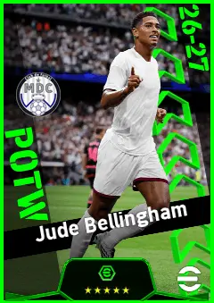 Jude Bellingham eFootball 2026 player card, 96 OVR AMF