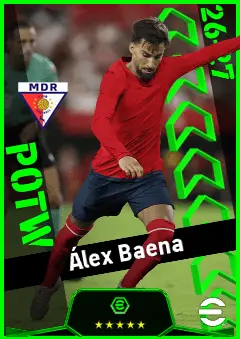 Álex Baena eFootball 2026 player card, 94 OVR CF