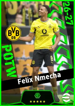 Felix Nmecha eFootball 2026 player card, 94 OVR CMF