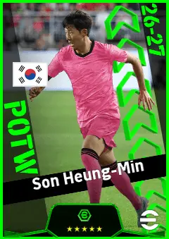 Son Heung-Min eFootball 2026 player card, 94 OVR CF