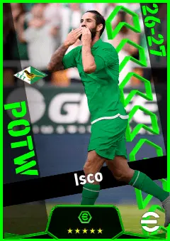 Isco eFootball 2026 player card, 94 OVR AMF