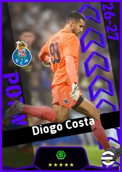 Diogo Costa eFootball 2026 player card, 95 OVR GK