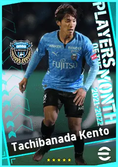 Tachibanada Kento eFootball 2026 player card, 80 OVR CMF