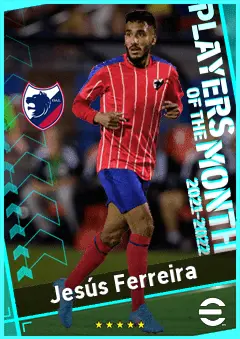 Jesús Ferreira eFootball 2026 player card, 85 OVR CF