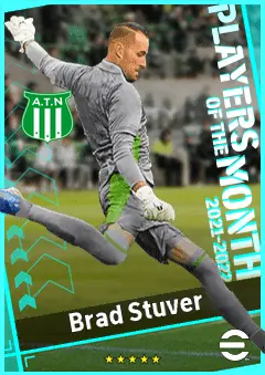 Brad Stuver eFootball 2026 player card, 82 OVR GK