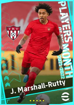 J. Marshall-Rutty eFootball 2026 player card, 81 OVR RB