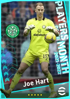 Joe Hart eFootball 2026 player card, 85 OVR GK