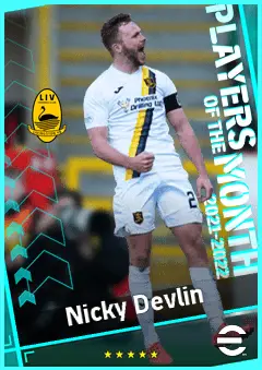 Nicky Devlin eFootball 2026 player card, 79 OVR RB