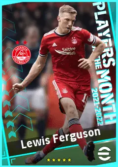 Lewis Ferguson eFootball 2026 player card, 84 OVR CMF