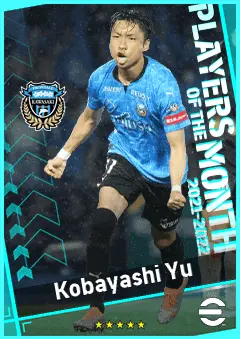 Kobayashi Yu eFootball 2026 player card, 87 OVR CF