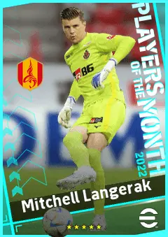 Mitchell Langerak eFootball 2026 player card, 88 OVR GK