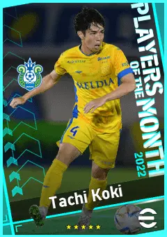 Tachi Koki eFootball 2026 player card, 85 OVR CB