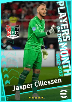 Jasper Cillessen eFootball 2026 player card, 89 OVR GK