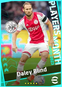 Daley Blind eFootball 2026 player card, 91 OVR LB