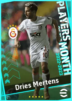 Dries Mertens eFootball 2026 player card, 92 OVR AMF