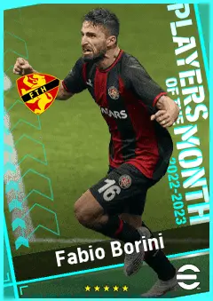 Fabio Borini eFootball 2026 player card, 88 OVR LWF