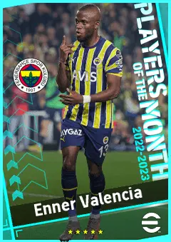 Enner Valencia eFootball 2026 player card, 89 OVR CF