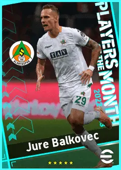 Jure Balkovec eFootball 2026 player card, 90 OVR LB