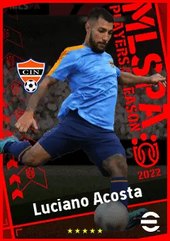 Luciano Acosta eFootball 2026 player card, 90 OVR AMF