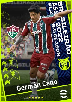 Germán Cano eFootball 2026 player card, 89 OVR CF
