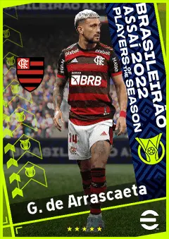 G. de Arrascaeta eFootball 2026 player card, 93 OVR AMF