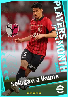 Sekigawa Ikuma eFootball 2026 player card, 88 OVR CB