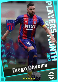 Diego Oliveira eFootball 2026 player card, 90 OVR CF