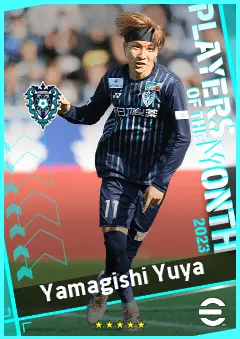 Yamagishi Yuya eFootball 2026 player card, 89 OVR LWF