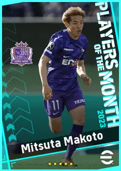 Mitsuta Makoto eFootball 2026 player card, 89 OVR RMF