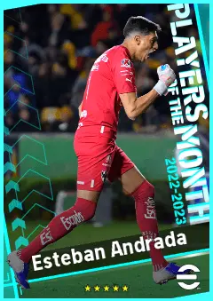 Esteban Andrada eFootball 2026 player card, 90 OVR GK