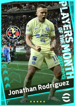 Jonathan Rodríguez eFootball 2026 player card, 92 OVR LMF