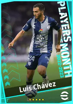 Luis Chávez eFootball 2026 player card, 89 OVR CMF