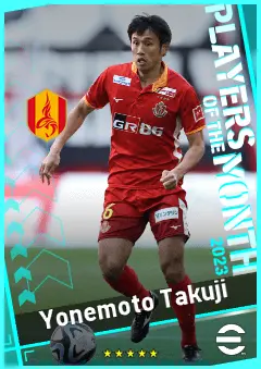 Yonemoto Takuji eFootball 2026 player card, 89 OVR DMF
