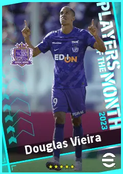 Douglas Vieira eFootball 2026 player card, 90 OVR CF