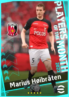 Marius Høibråten eFootball 2026 player card, 89 OVR CB
