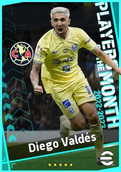 Diego Valdés eFootball 2026 player card, 90 OVR AMF