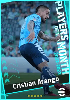 Cristian Arango eFootball 2026 player card, 89 OVR CF