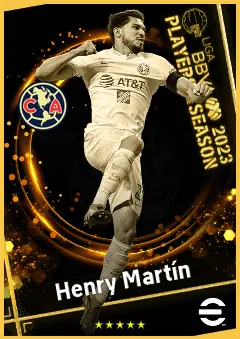 Henry Martín eFootball 2026 player card, 93 OVR CF
