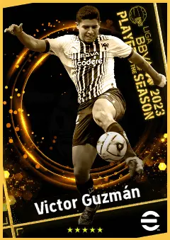 Victor Guzmán eFootball 2026 player card, 91 OVR CB