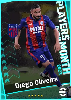 Diego Oliveira eFootball 2026 player card, 90 OVR CF