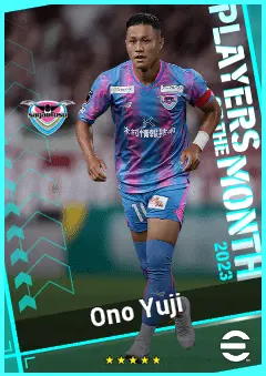 Ono Yuji eFootball 2026 player card, 87 OVR CF